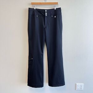 Nils Sportswear Womens 12 Large Snow Ski Pants Black Insulated Pockets Stretch